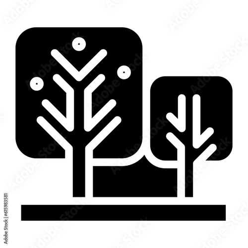 The Black Garden Icon Symbol is Perfect as  an Additional Element to your Design