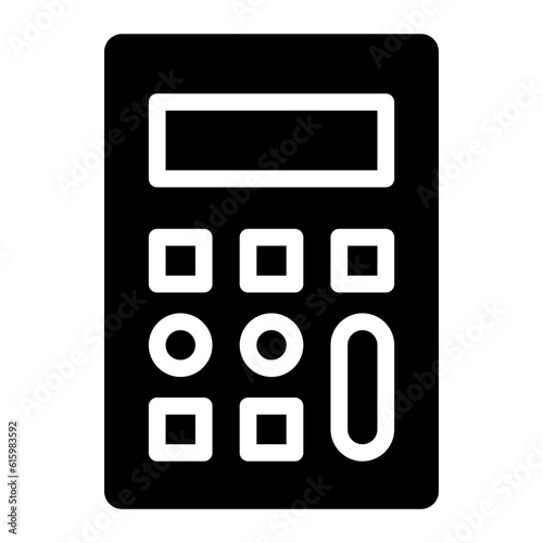 The Black Calculator Icon Symbol is Perfect as an Additional Element to your Design