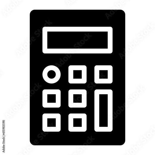 The Black Calculator Icon Symbol is Perfect as an Additional Element to your Design