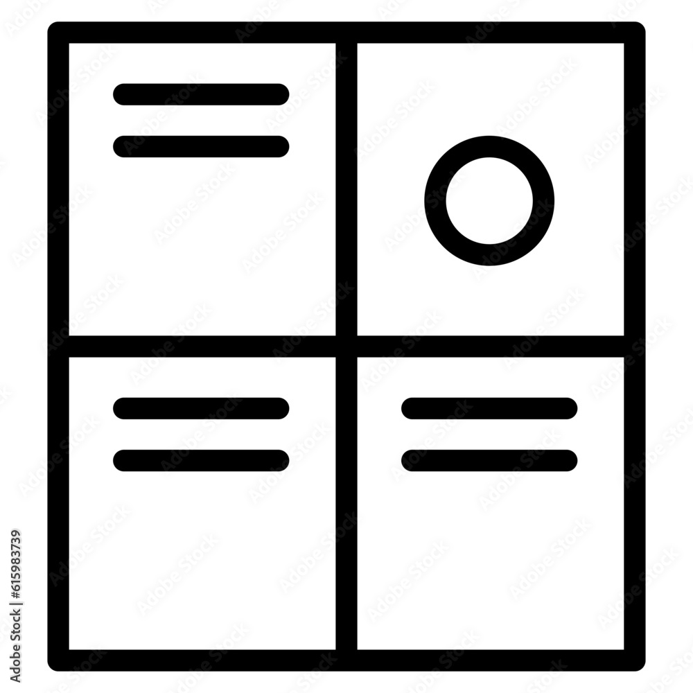 The Black Library Icon Symbol is Perfect as an Additional Element to your Design