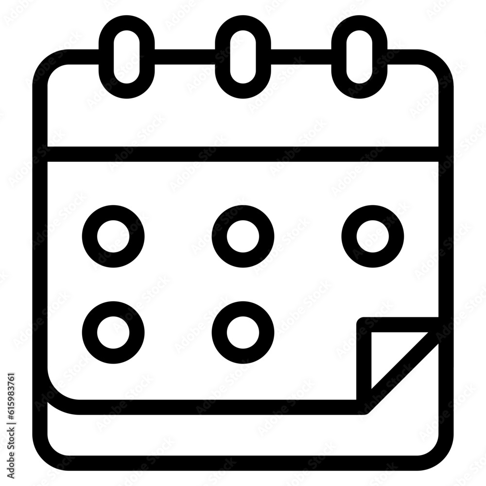 The Black Calendar Icon Symbol is Perfect as an Additional Element to your Design The Black Calendar Icon Symbol is Perfect as an Additional Element to your Design