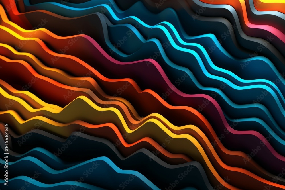 Luxurious abstract creative volumetric background. AI generated, human enhanced Luxurious abstract creative volumetric background. AI generated, human enhanced
