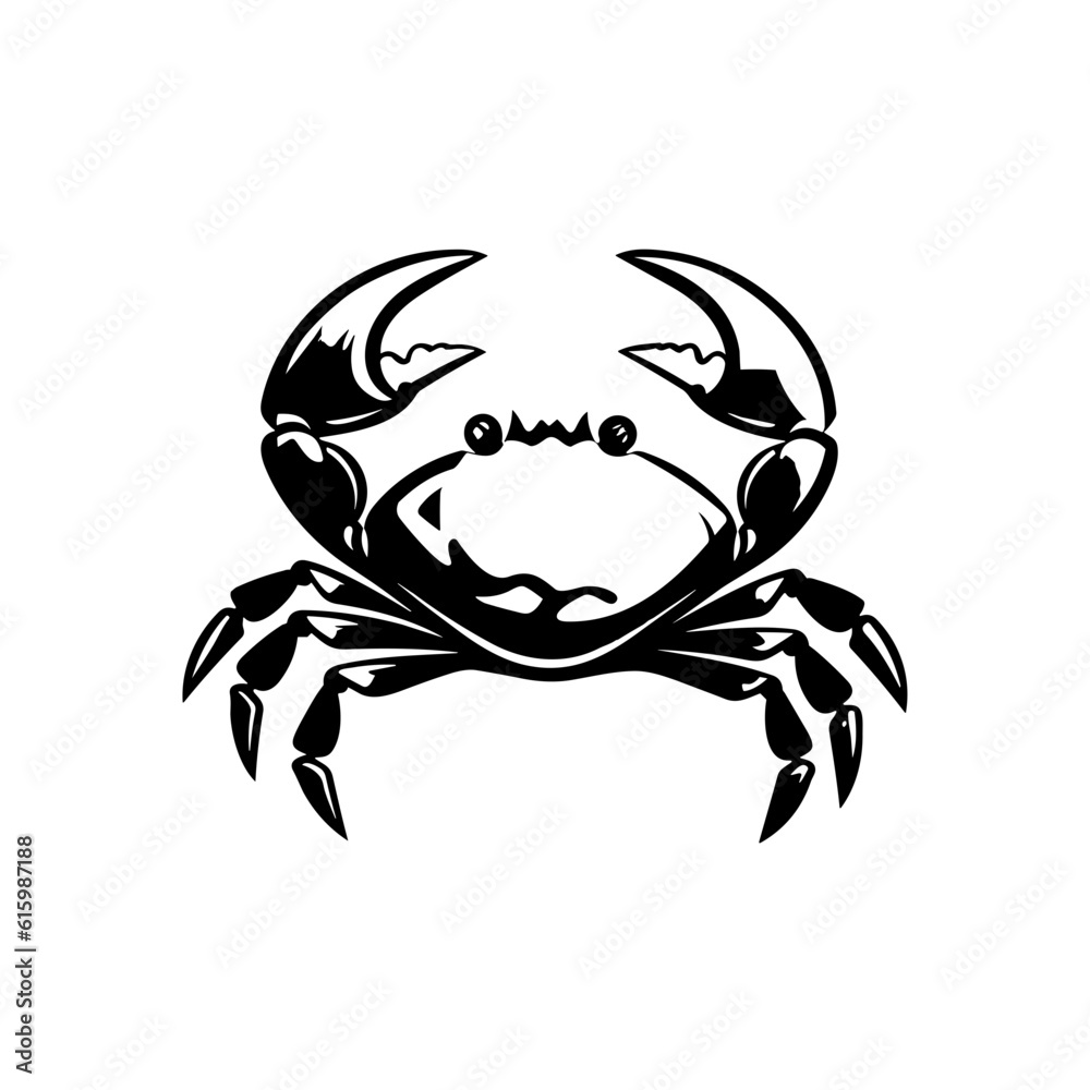 Handdrawn Crab Illustration Logo Handdrawn Crab Illustration Logo