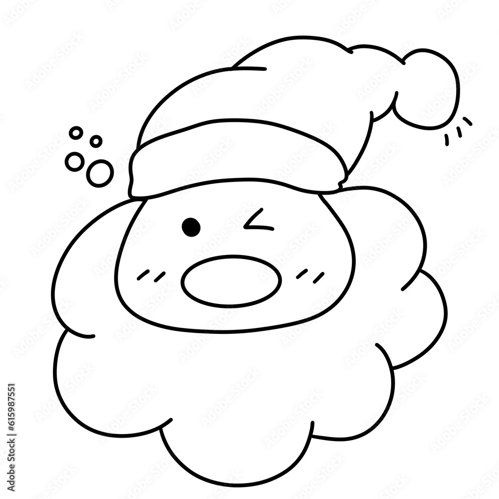 christmas illustration hand drawn black stripes christmas illustration hand drawn black stripes