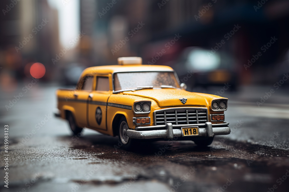 A Car In New York City, Generative AI A Car In New York City, Generative AI