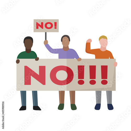 Protest icon clipart isolated vector illustration