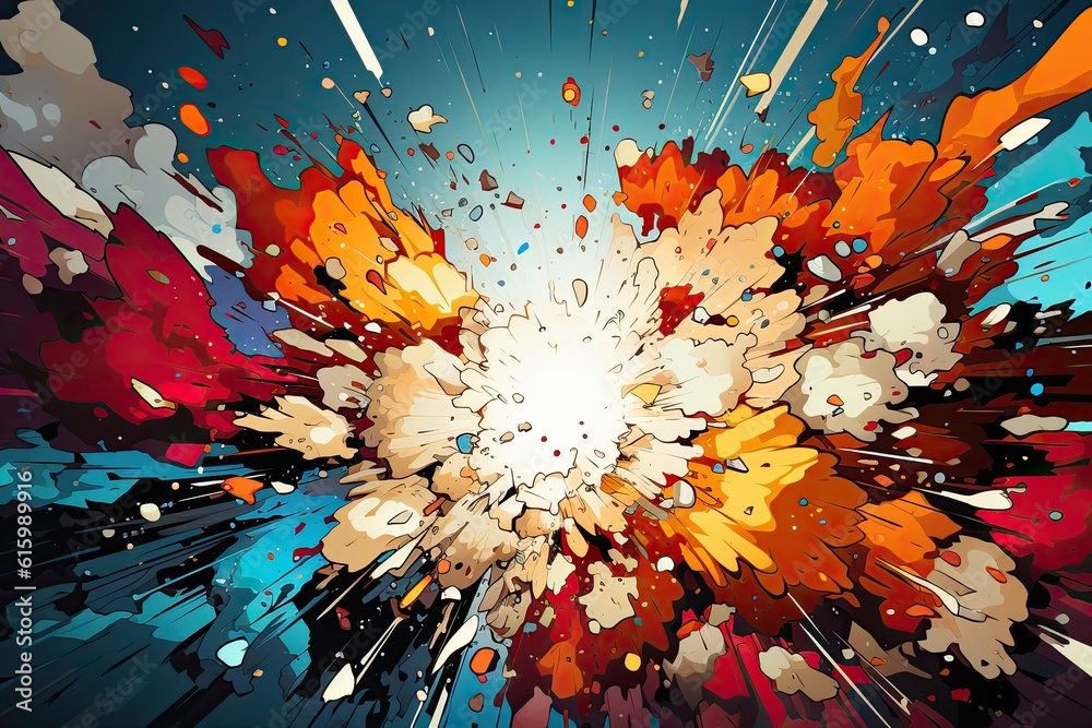 Brillo del Efecto Manga: Explosión Dinámica e Intersección de Líneas ...
