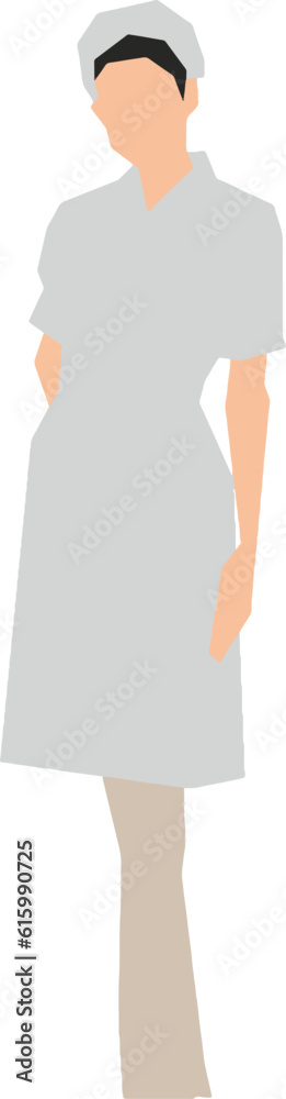 Female Nurse Standing 3 Vector Illustration Female Nurse Standing 3 Vector Illustration