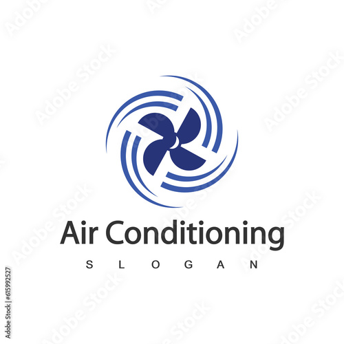 Air Conditioning Logo, HVAC Logo Concept