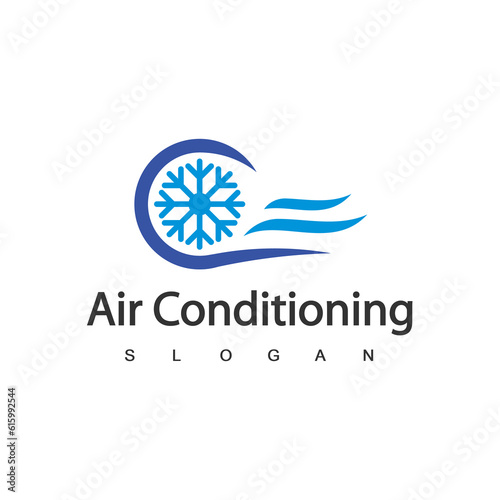 Air Conditioning Logo, HVAC Logo Concept