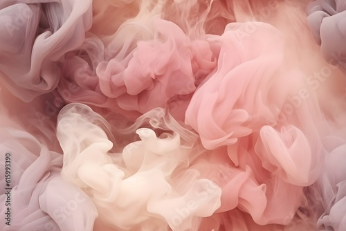 Colorful seamless background, tileable wallpaper, vivid smoke clouds --Generative AI © ColorSplash