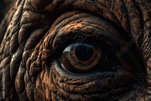 an elephant's eye that looks like it is looking into the camera lens to see what you are seeing © Golib Tolibov