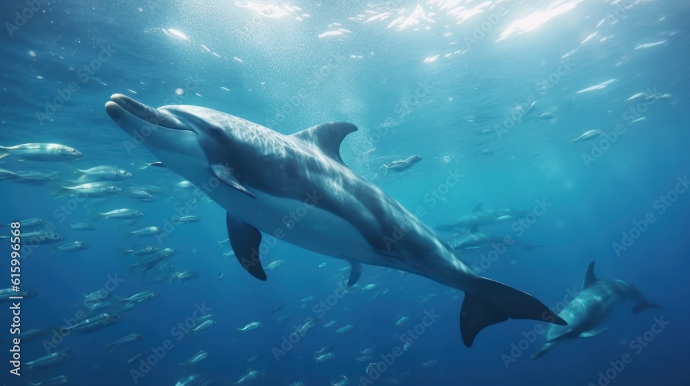 Obraz premium dolphin in the sea