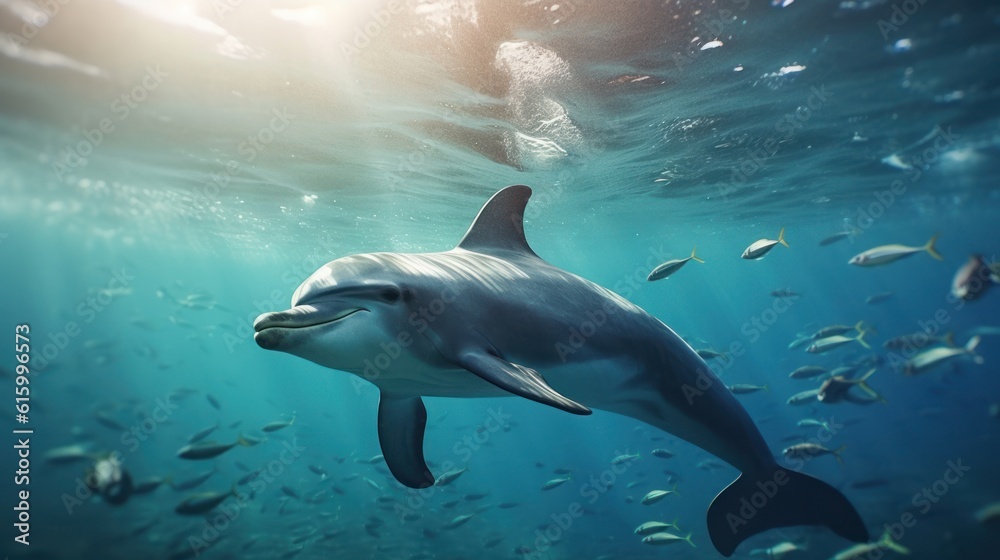 Obraz premium dolphin in the water