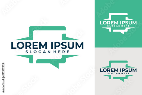 chatting logo icon vector template