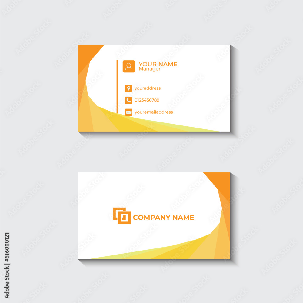 modern and clean simple business card design