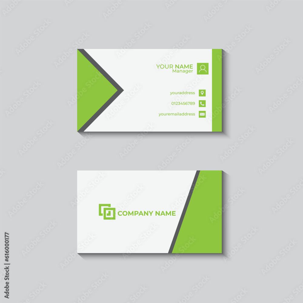 modern and clean simple business card design modern and clean simple business card design