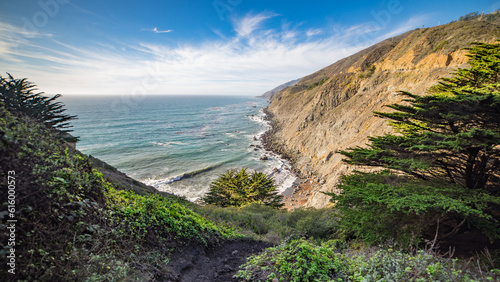 Big Sur at Ragged Point in evening sunlight | Pfeiffer Big Sur State Park, California, USA