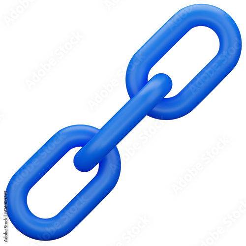 chain link 3d icon