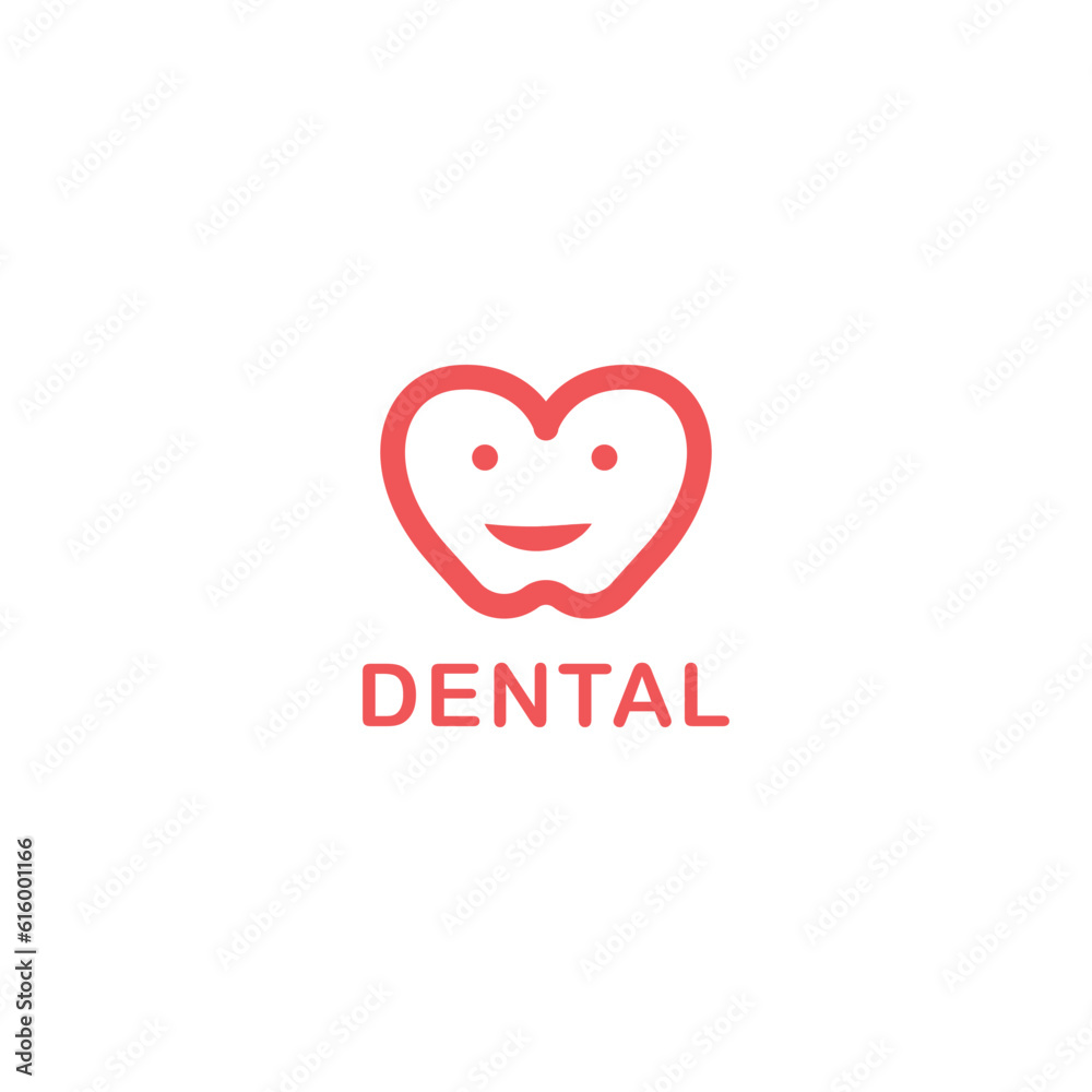 love dental line simple logo.