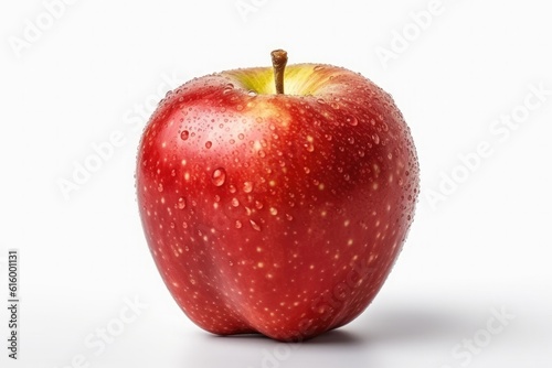 Apple, Fresh apple isolated on white background. Generative Ai