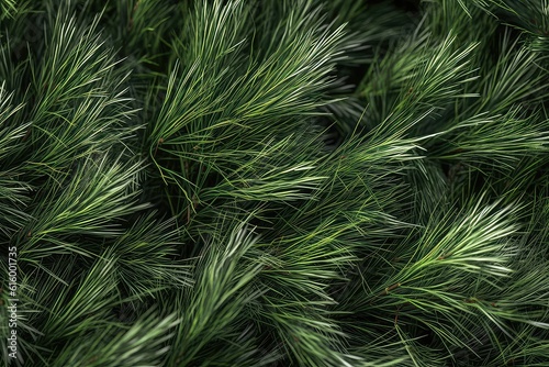 close up of pine needles photo