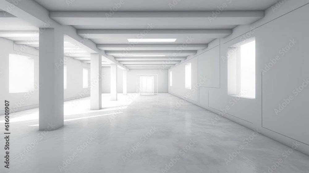 Fototapeta premium 白い部屋,Generative AI AI画像