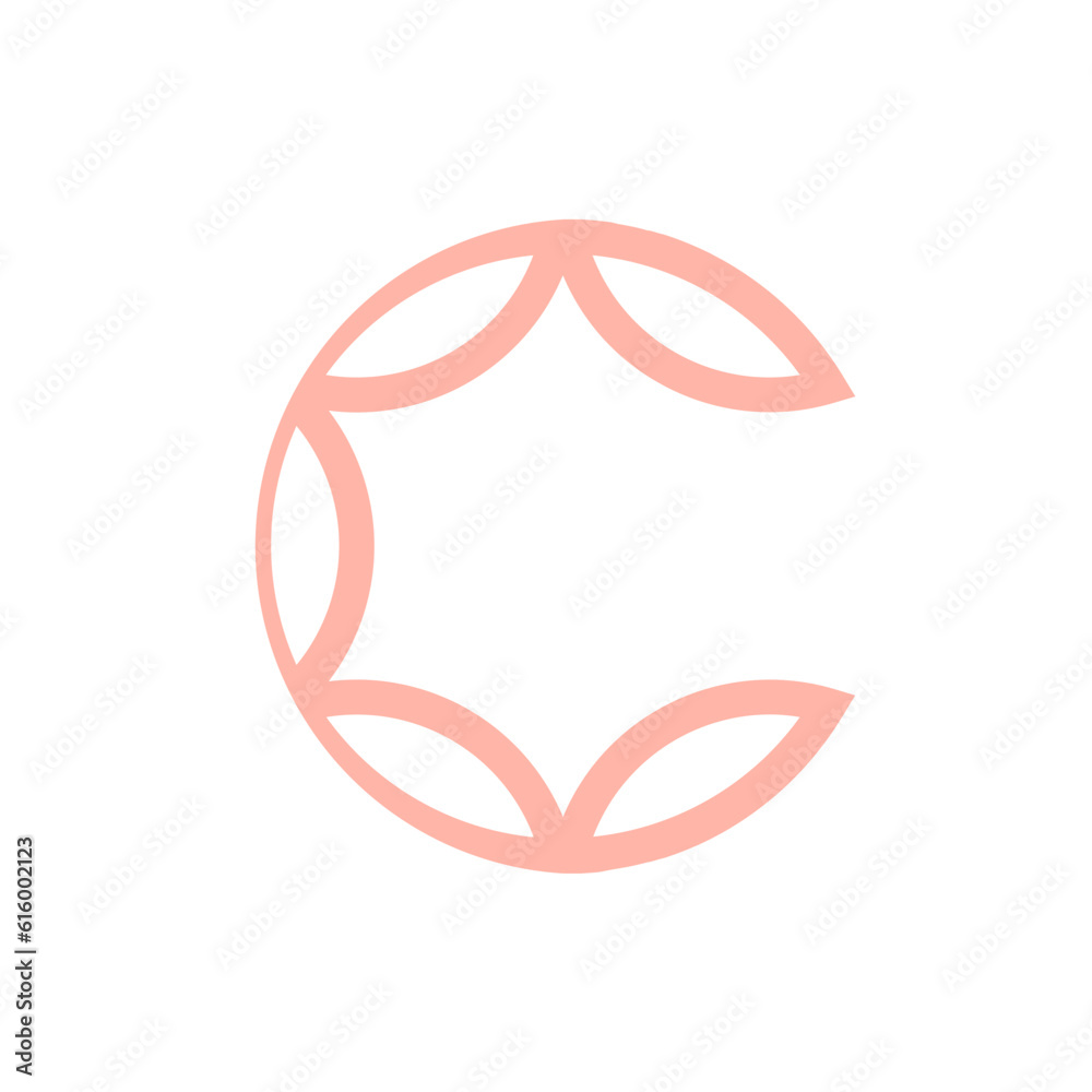 Letter C logo. Monogram design vector logo Letter C logo. Monogram design vector logo