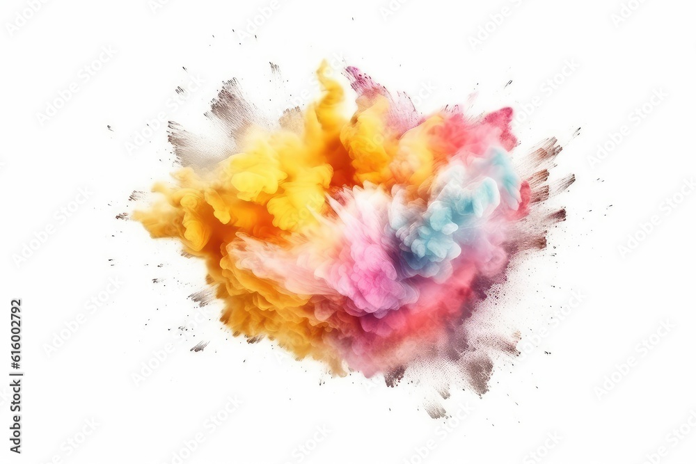 abstract watercolor splashes
