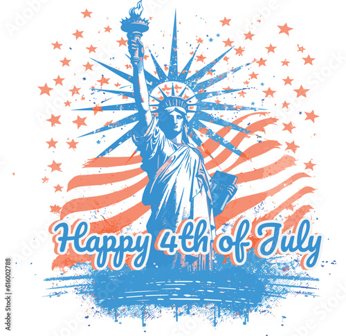 Statue of Liberty Happy Day independence