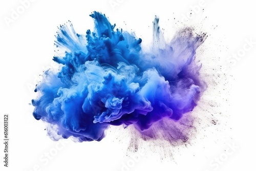 blue watercolor splashes