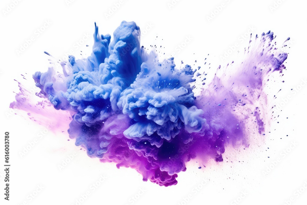 Naklejka premium blue paint splashes