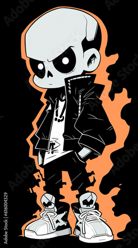 cartoon zombie halloween, street fashion, wallpaper