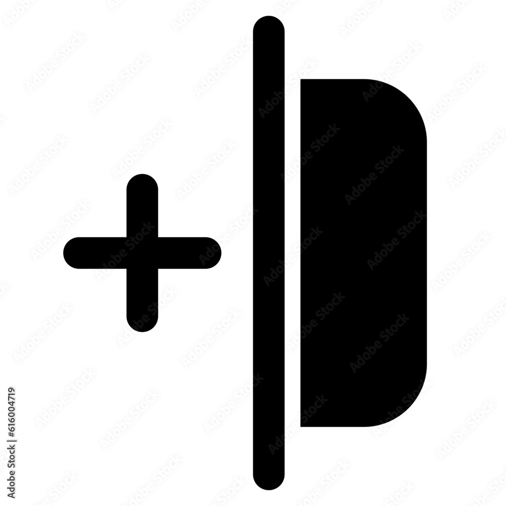 Fototapeta premium The icon adds a read section to notebooks with bookmarks