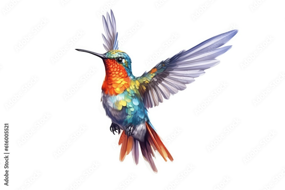 Obraz premium hummingbird isolated on white