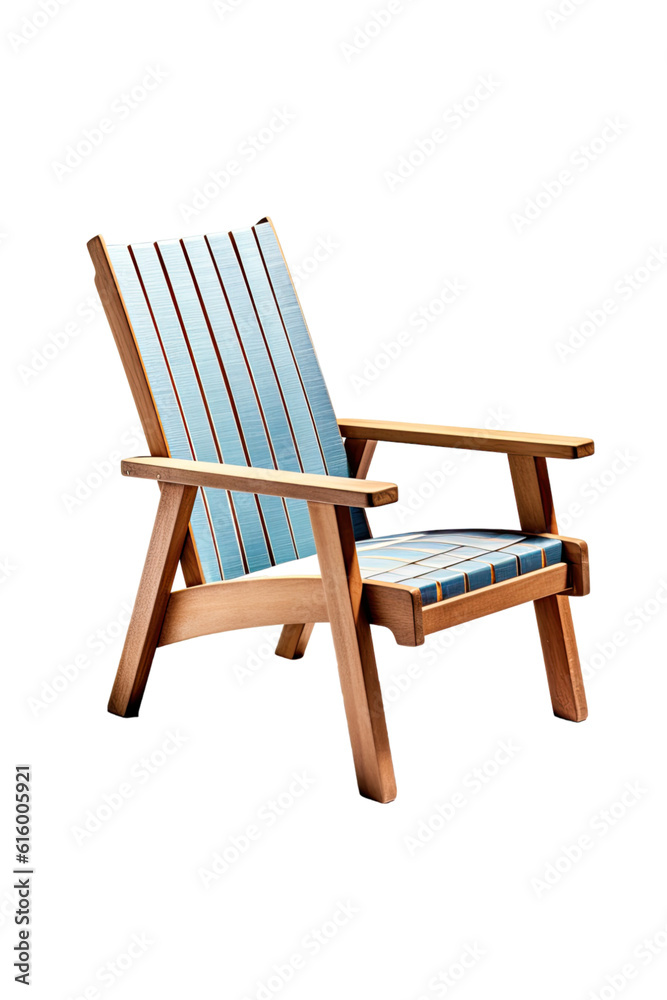 outdoor lounge chair isolated on a transparent background, generative ai