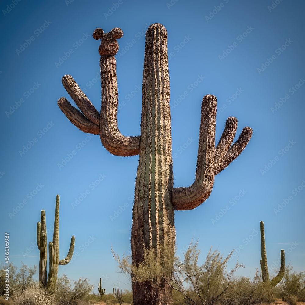 saguaro cactus in the desert