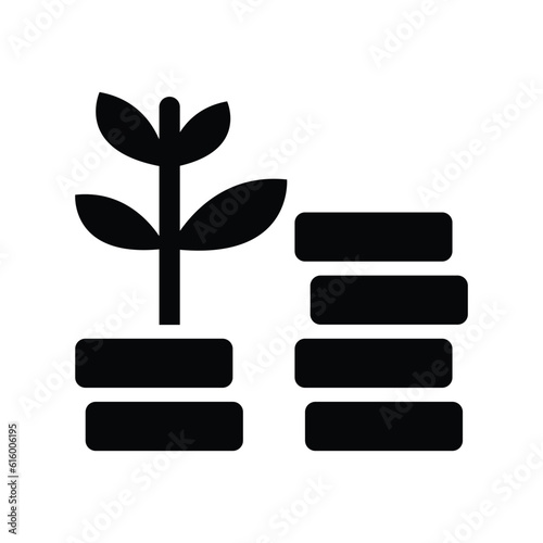 Investment money vector icon