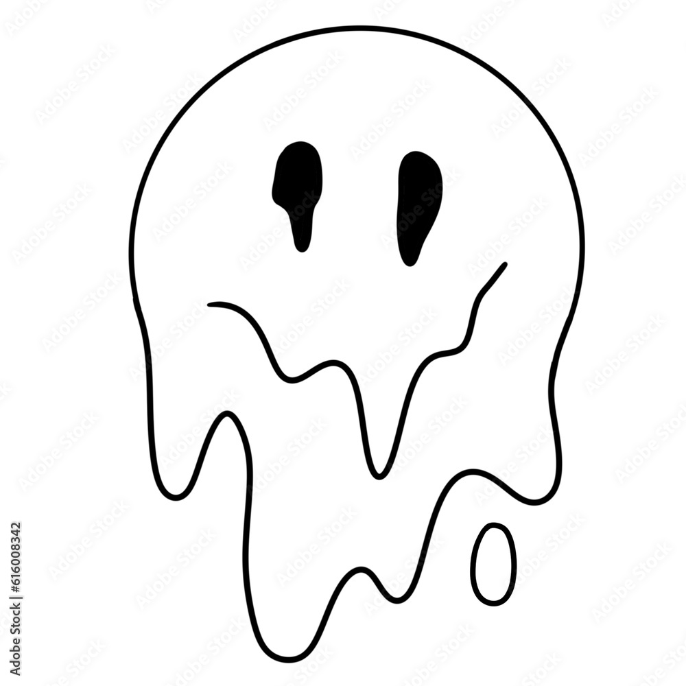 Melt Smiley face, aesthetic elements, tattoo idea Melt Smiley face, aesthetic elements, tattoo idea