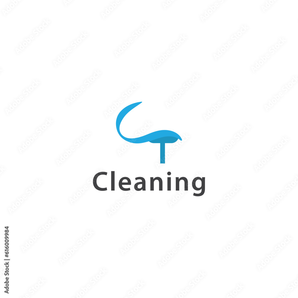 glass cleaner simple vector logo