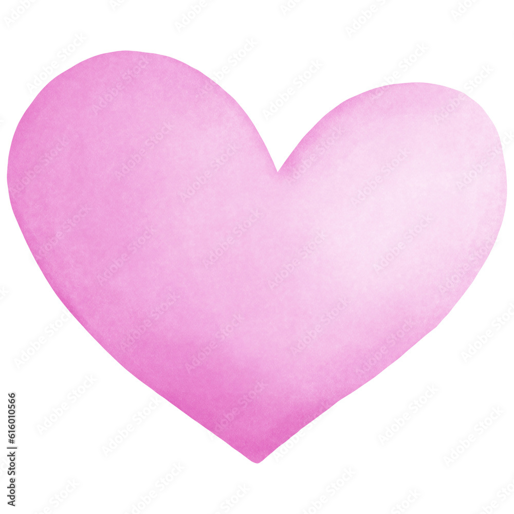 Heart Paint Watercolor Element