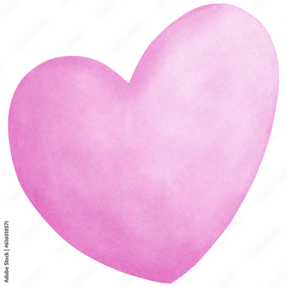 Heart Paint Watercolor Element