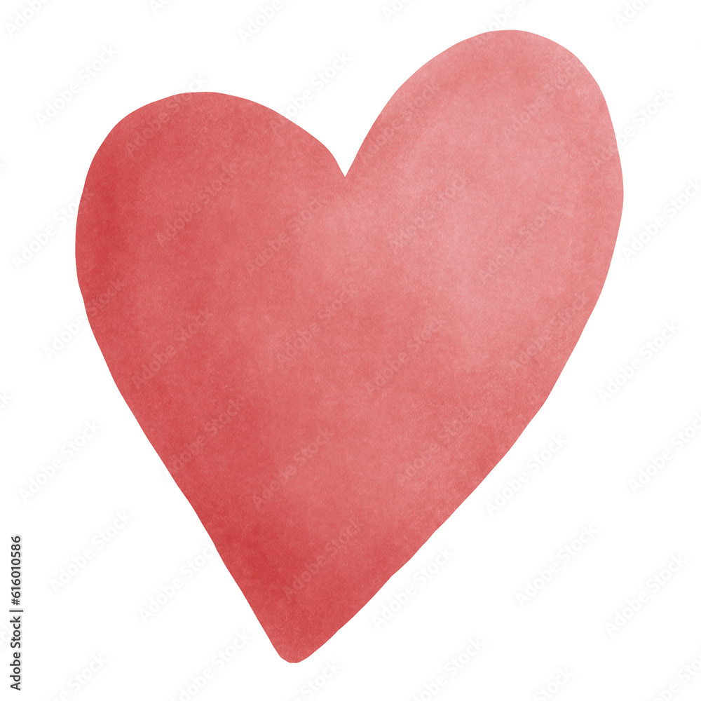 Fototapeta premium Heart Paint Watercolor Element