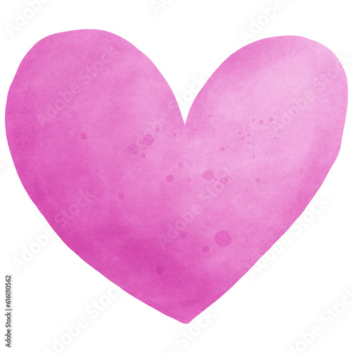 Heart Paint Watercolor Element