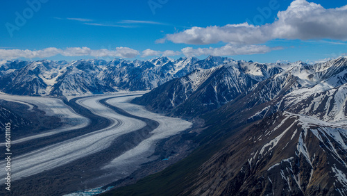 Kluane National Park   Kaskawulsh Glacier   medial moraine   Canada s spectacular scenery