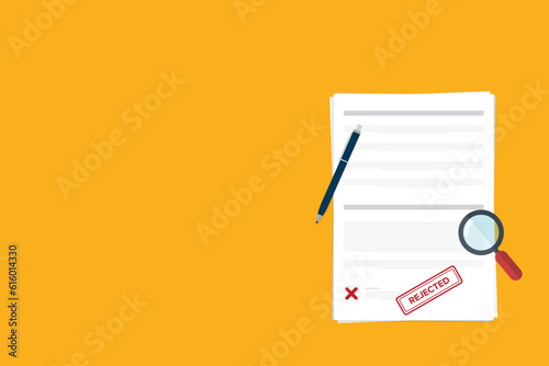 Rejected document.