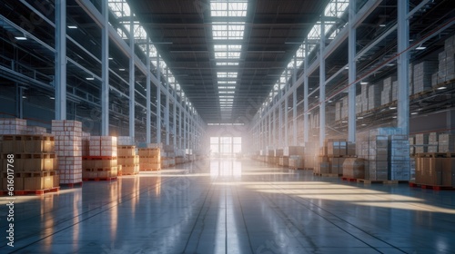 The logistics warehouse of the future © cherezoff