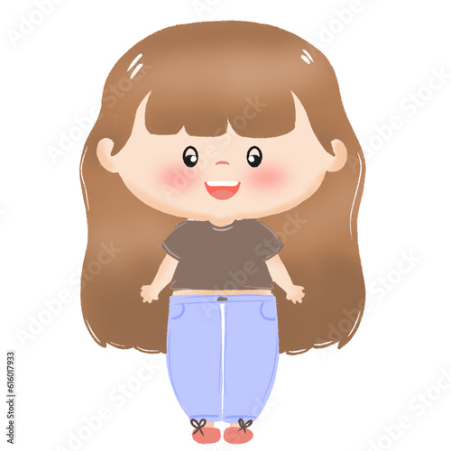 girl with a suitcase