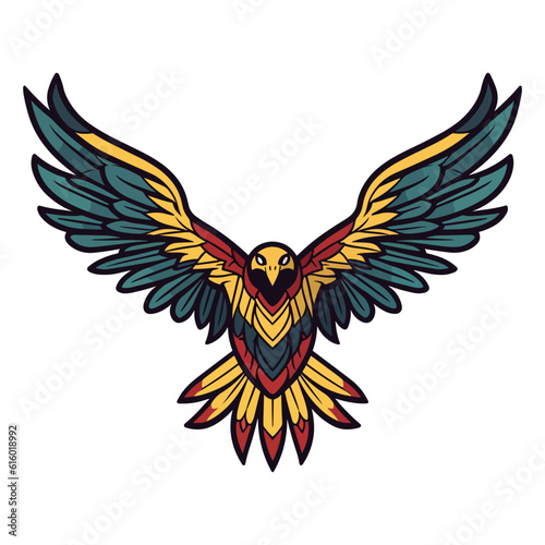 Flying Eagle logo vector clip art illustration
