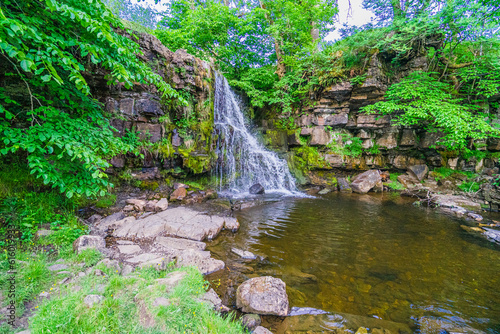 East Gill Force waterfall near Keld in Swaledale, Yorkshire Dales National Park
